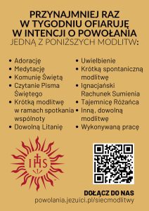 Jezuicka Sieć Modlitwy o Powołania - modlitwy